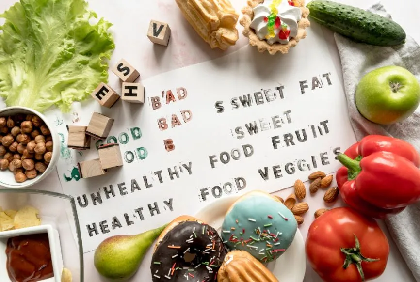 مكونات النظام الغذائي الصحي